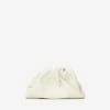 Bottega Veneta Teen Calf Leather Pouch Bag White