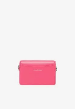 Alexander McQueen Mini Four-Ring Crossbody Bag In Leather Pink -Cheap TOP-HANDLE-BAGS Store 696813DYTX7 K ALEXQ 5907.d