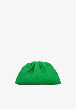 Bottega Veneta Teen Intrecciato Clutch Bag Parakeet -Cheap TOP-HANDLE-BAGS Store 698895VCPP0 203722 201