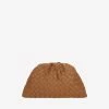 Bottega Veneta Teen Intrecciato Clutch Bag Caramel