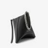 Alexander McQueen The Curve Leather Clutch Black