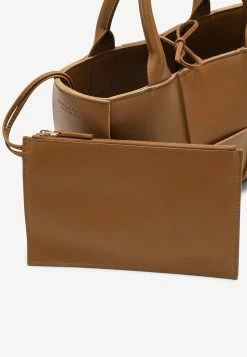 Bottega Veneta Mini Acro Tote Bag In Intreccio Grained Leather Camel -Cheap TOP-HANDLE-BAGS Store 709337VCQC2 202593 203