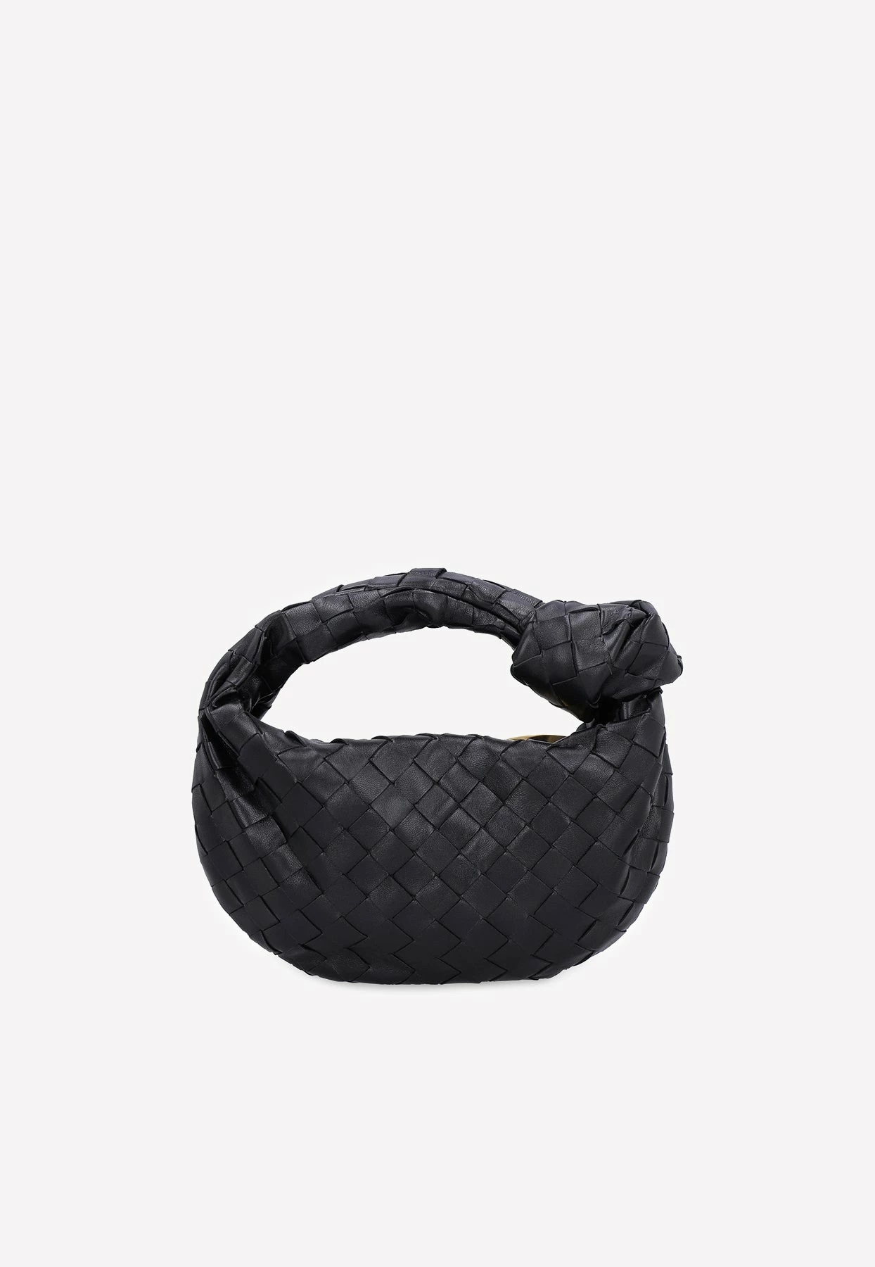 Bottega Veneta Mini Jodie Chain Strap Bag In Intrecciato Leather Black 4 Bottega Veneta Mini Jodie Chain Strap Bag In Intrecciato Leather Black - Image 4