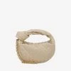 Bottega Veneta Mini Jodie Chain Strap Bag In Intrecciato Leather Beige