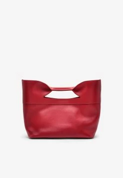 Alexander McQueen Medium The Bow Top Handle Bag In Calf Leather Red 9 Alexander McQueen Medium The Bow Top Handle Bag In Calf Leather Red -Cheap TOP-HANDLE-BAGS Store 7095661AAK2 L ALEXQ 6248.d