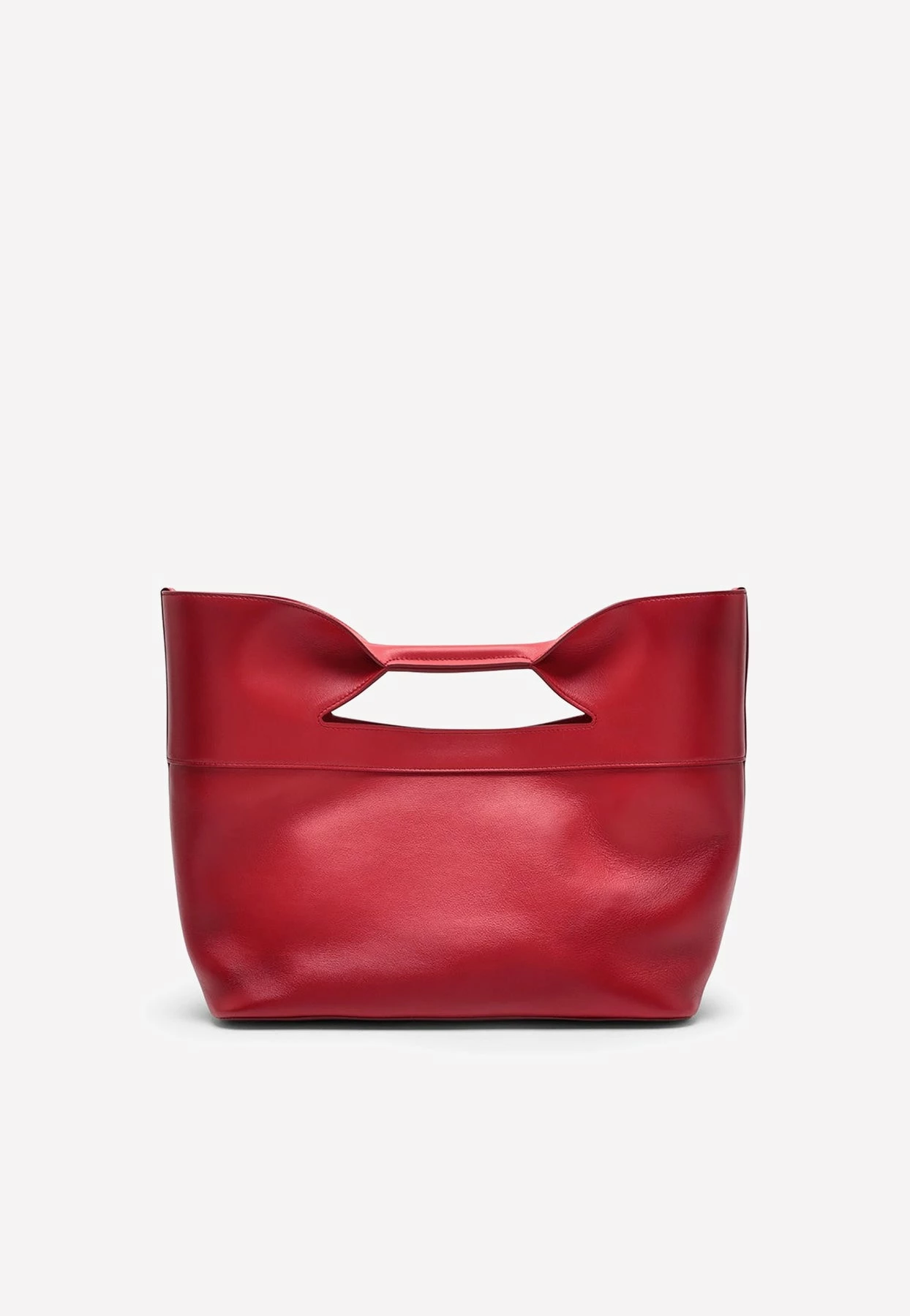 Alexander McQueen Medium The Bow Top Handle Bag In Calf Leather Red 4 Alexander McQueen Medium The Bow Top Handle Bag In Calf Leather Red - Image 4