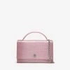 Alexander McQueen Leather Skull Shoulder Bag Pink