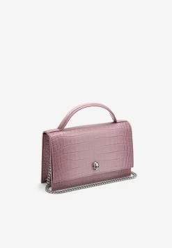 Alexander McQueen Leather Skull Shoulder Bag Pink -Cheap TOP-HANDLE-BAGS Store 732798DYT53 M ALEXQ 5618.c