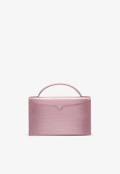 Alexander McQueen Leather Skull Shoulder Bag Pink -Cheap TOP-HANDLE-BAGS Store 732798DYT53 M ALEXQ 5618.d