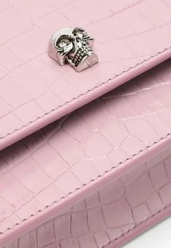 Alexander McQueen Leather Skull Shoulder Bag Pink -Cheap TOP-HANDLE-BAGS Store 732798DYT53 M ALEXQ 5618.f