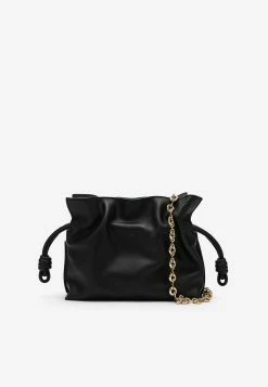 Loewe Small Flamenco Clutch Bag In Nappa Leather Black