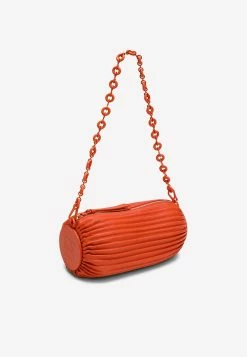 Loewe Pleated Bracelet Clutch In Nappa Leather Orange -Cheap TOP-HANDLE-BAGS Store A912P84X15LE L LOEW 9100.d