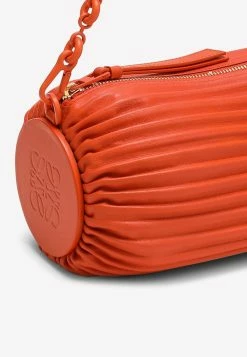 Loewe Pleated Bracelet Clutch In Nappa Leather Orange -Cheap TOP-HANDLE-BAGS Store A912P84X15LE L LOEW 9100.f