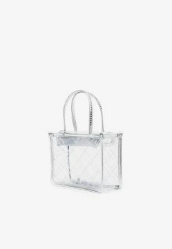 Amina Muaddi Mini Amini Betty PVC Top Handle Bag Transparent -Cheap TOP-HANDLE-BAGS Store AMINIBETTY PVC 2