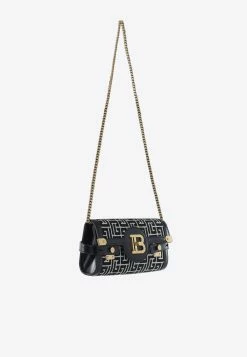 Balmain B-Buzz 23 Monogram Clutch Bag Monochrome 5 Balmain B-Buzz 23 Monogram Clutch Bag Monochrome -Cheap TOP-HANDLE-BAGS Store AN1LE596TJGHBLACKWHITE 201