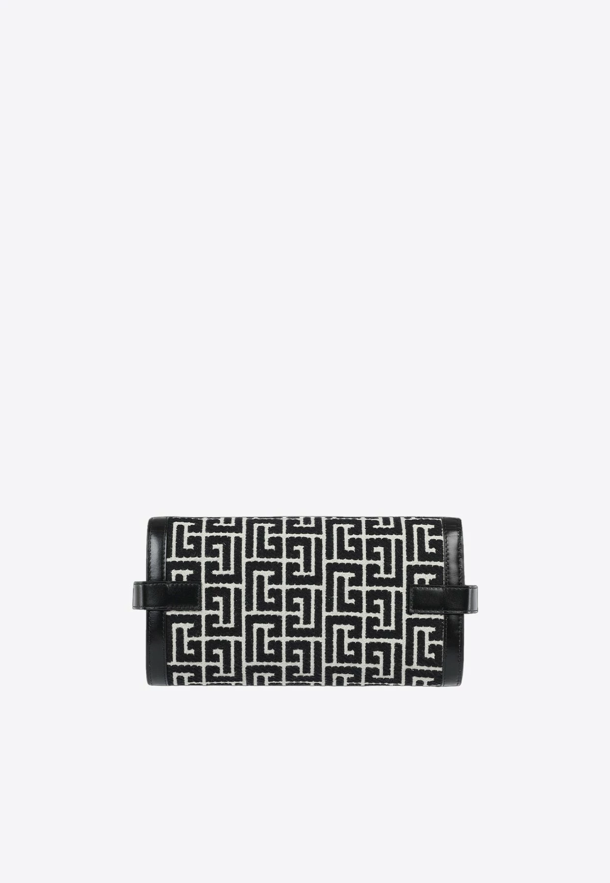Balmain B-Buzz 23 Monogram Clutch Bag Monochrome 2 Balmain B-Buzz 23 Monogram Clutch Bag Monochrome - Image 2