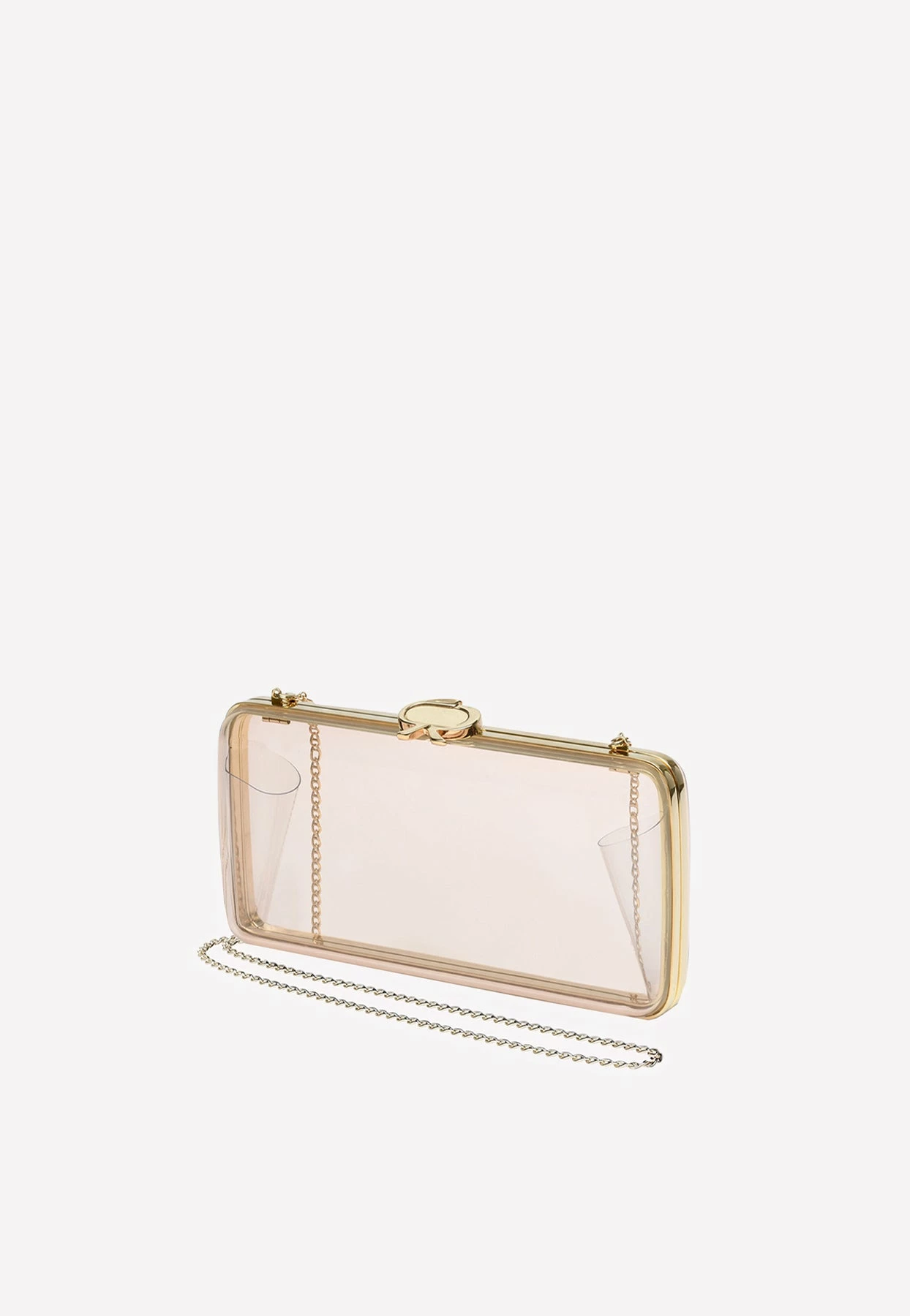 Gianvito Rossi Vetra Plexi Clutch Bag Nude 2 Gianvito Rossi Vetra Plexi Clutch Bag Nude - Image 2
