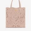 Dolce & Gabbana Tote Bag In Cordonetto Lace Pink