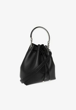 Jimmy Choo Bon Bon Bucket Bag In Calf Leather Black 4 Jimmy Choo Bon Bon Bucket Bag In Calf Leather Black -Cheap TOP-HANDLE-BAGS Store BON 20BON 20BUCKET 20HUT 20BLACK SILVER 202