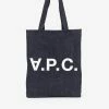 A.P.C. Logo Denim Tote Bag Indigo