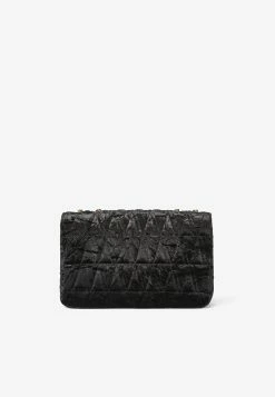 Versace Virtus Velvet Shoulder Bag Black 5 Versace Virtus Velvet Shoulder Bag Black -Cheap TOP-HANDLE-BAGS Store DBFH822 201A06489 201B00V 202