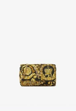 Versace Mini Barocco Virtus Shoulder Bag Yellow