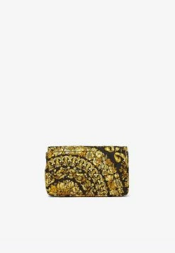 Versace Mini Barocco Virtus Shoulder Bag Yellow -Cheap TOP-HANDLE-BAGS Store DBFI002 201A04300 205B02V 202