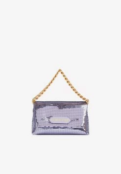 Tom Ford Mini Sequin-Embellished Shoulder Bag Purple