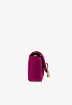 Tom Ford Satin Padlock Clutch Bag Purple -Cheap TOP-HANDLE-BAGS Store L1591T TSA001 20U3006 201