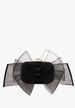 Jimmy Choo Micro Cloud Satin With Aveline Bow Black