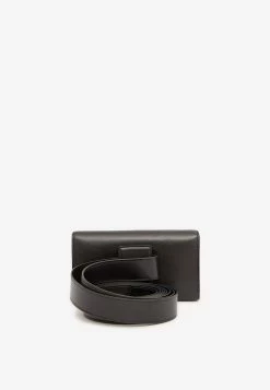The Row Horizontal Belt Bag In Nappa Leather Black -Cheap TOP-HANDLE-BAGS Store MzM2NDU5