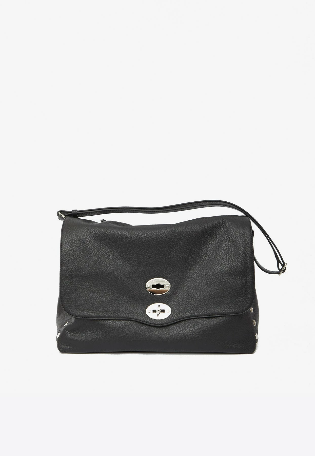 Zanellato Postina Daily M Top Handle Bag Black 1 Zanellato Postina Daily M Top Handle Bag Black