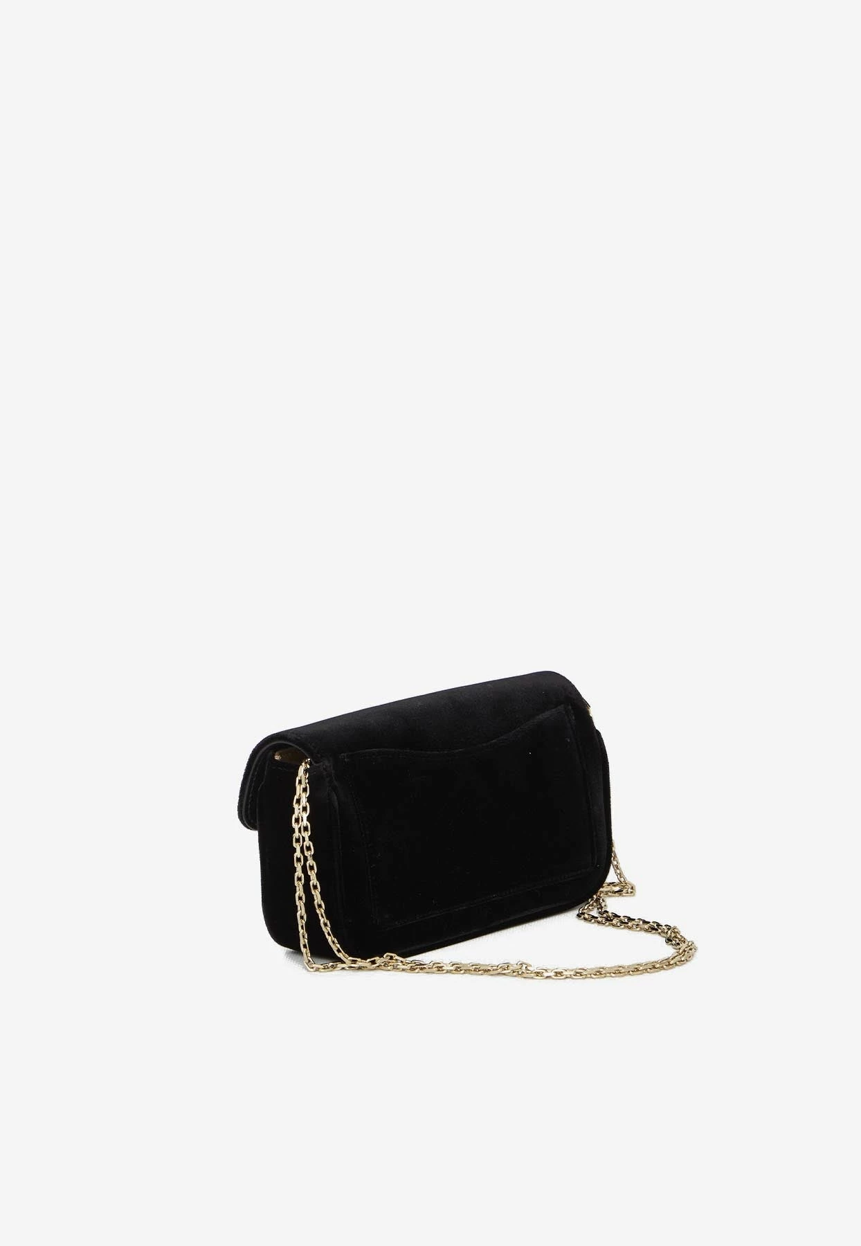 Roger Vivier Jeu De Fille Velvet Clutch Black 2 Roger Vivier Jeu De Fille Velvet Clutch Black - Image 2
