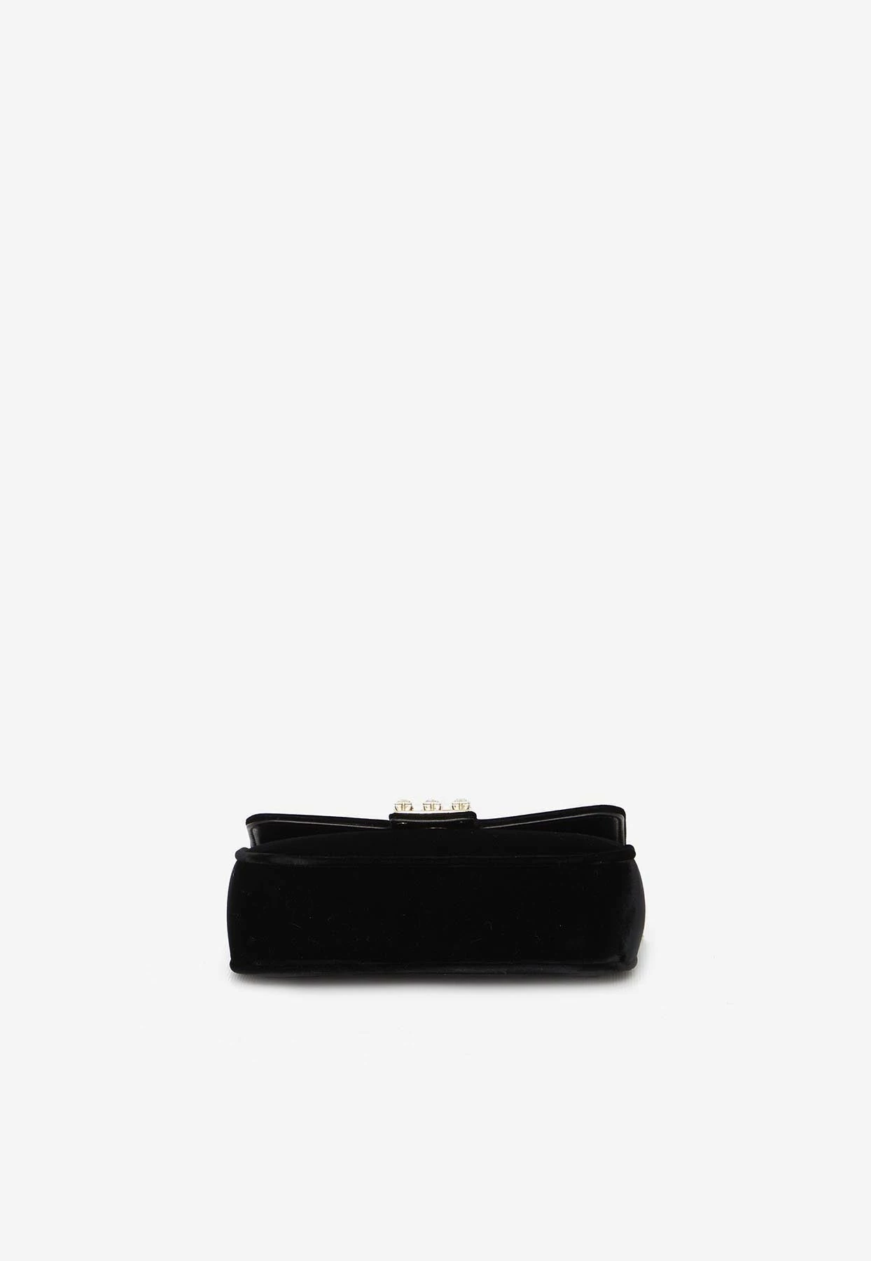 Roger Vivier Jeu De Fille Velvet Clutch Black 4 Roger Vivier Jeu De Fille Velvet Clutch Black - Image 4