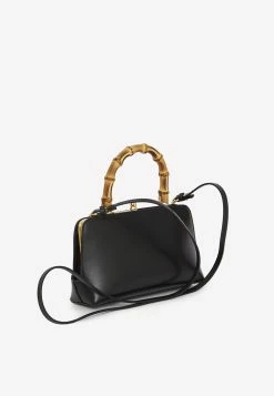 Jil Sander Mini Goji Bamboo Top Handle Bag In Calfskin Black 5 Jil Sander Mini Goji Bamboo Top Handle Bag In Calfskin Black -Cheap TOP-HANDLE-BAGS Store MzU3NTQ0
