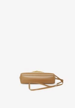 Jil Sander Mini Goji Bamboo Top Handle Bag In Calfskin Brown -Cheap TOP-HANDLE-BAGS Store MzU3NTg0