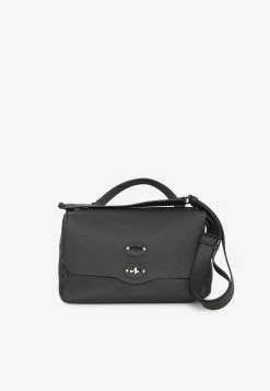 Zanellato Small Postina Pura 2.0 Luxethic Shoulder Bag Black