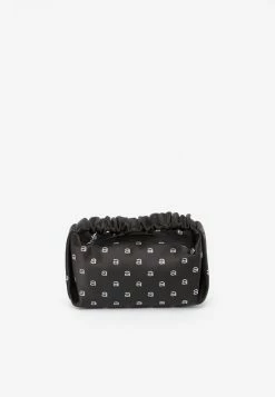 Alexander Wang Mini Scrunchie Crystal Handbag Black
