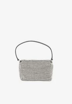 Alexander Wang Medium Heiress Crystal Rhinestone Top Handle Bag Crystal