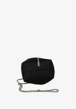Jimmy Choo Bon Bon Crystal-Embellished Satin Bag Black -Cheap TOP-HANDLE-BAGS Store MzUxNjM4