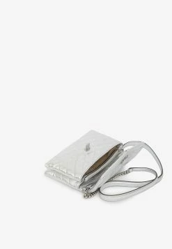 Tory Burch Kira Chevron Crossbody Bag Silver -Cheap TOP-HANDLE-BAGS Store MzUzMjQ2