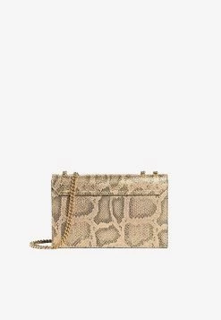 Roberto Cavalli Python-Effect Mirror Snake Shoulder Bag Multicolor -Cheap TOP-HANDLE-BAGS Store PQB001 20PR009 2001662 202