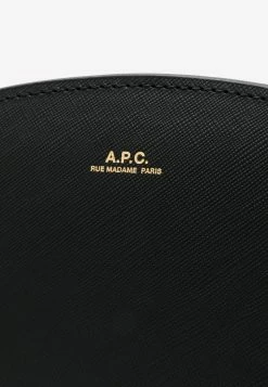 A.P.C. Demi-Lune Crossbody Bag In Calf Leather Black -Cheap TOP-HANDLE-BAGS Store PXBJQ F61048 4
