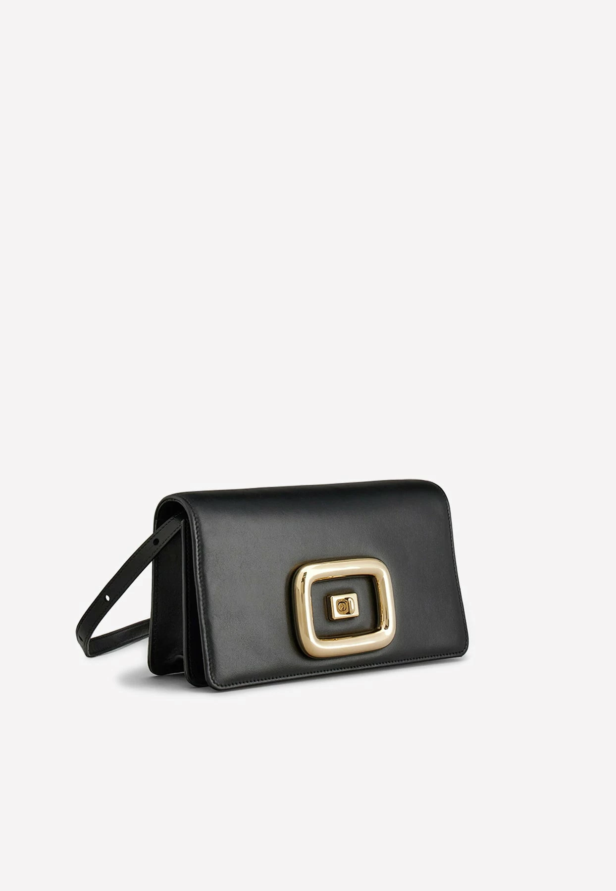 Roger Vivier Mini Viv' Choc Bag In Leather Black 2 Roger Vivier Mini Viv' Choc Bag In Leather Black - Image 2
