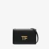 Tom Ford Mini TF Logo Plaque Bag Black