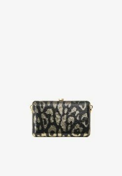 Tom Ford Sequined Leopard Clutch Black