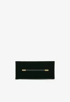 Tom Ford East West Velvet Clutch Black
