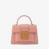 Tom Ford Small 001 Top Handle Bag In Grained Leather Pink