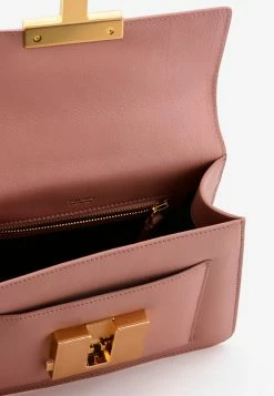 Tom Ford Small 001 Top Handle Bag In Grained Leather Pink -Cheap TOP-HANDLE-BAGS Store THB 4092