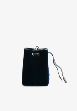 Tom Ford Mini Velvet Bucket Bag Blue -Cheap TOP-HANDLE-BAGS Store THB 4217